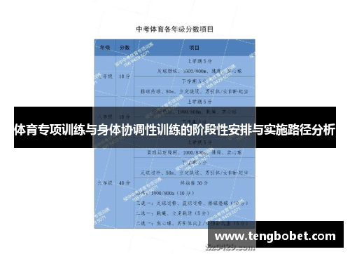体育专项训练与身体协调性训练的阶段性安排与实施路径分析